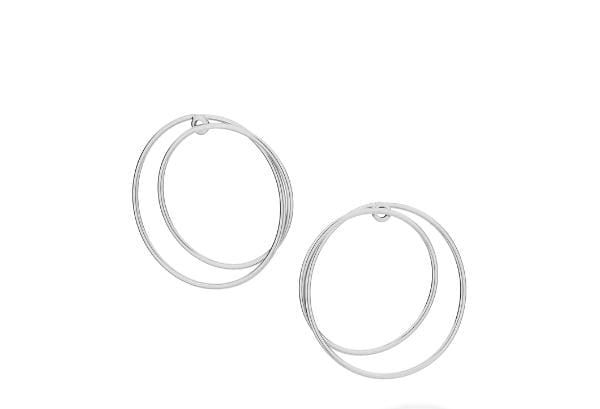 BRINCO ROMMANEL RHODIUM ARGOLA LISA ENTRELAÇADAS 121541-00-00