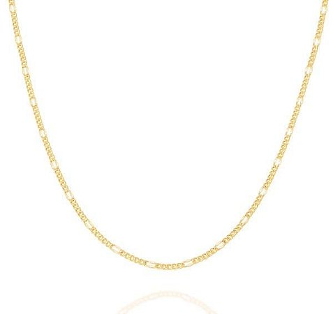 CORDÃO ROMMANEL DOURADO ELO ALTERNADO 530071-50-00