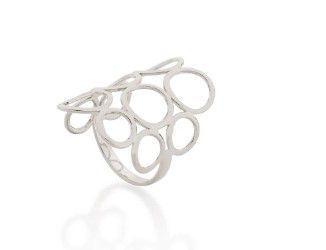 ANEL ROMMANEL RHODIUM COM CÍRCULOS VAZADOS 110237