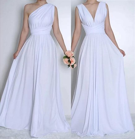 VESTIDO LONGO MULTIFORMAS BRANCO