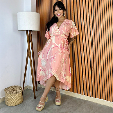 VESTIDO FLORENÇA - VESTIDO ENVELOPE MULLET (MAIS CURTO NA FRENTE E COMPRIDO ATRÁS)