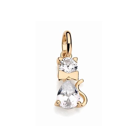 PINGENTE ROMMANEL GATO DE ZIRCONIAS - 541469