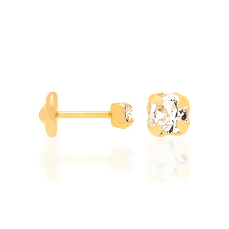 BRINCO ROMMANEL SOLITÁRIO INFANTIL - ZIRCONIA BRANCA - 527137