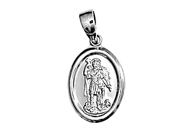 PINGENTE ROMMANEL RODHIUM MEDALHA SANTO EXPEDITO 140547