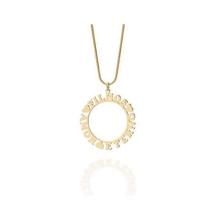 PINGENTE ROMMANEL MANDALA FILHOS AMOR ETERNO 541900