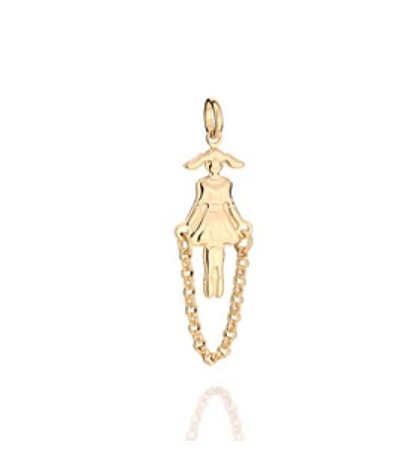 PINGENTE ROMMANEL MENINA COM CORDA ARTICULADA 541614