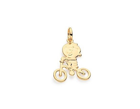 PINGENTE ROMMANEL MENINO NA BICICLETA 541810