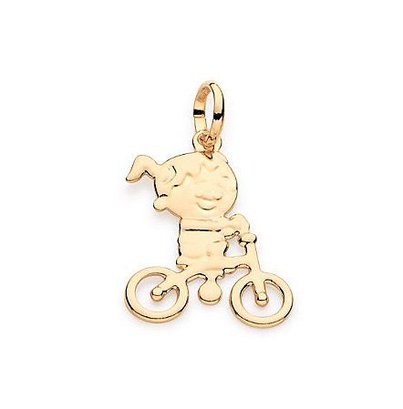 PINGENTE ROMMANEL MENINA NA BICICLETA 541811