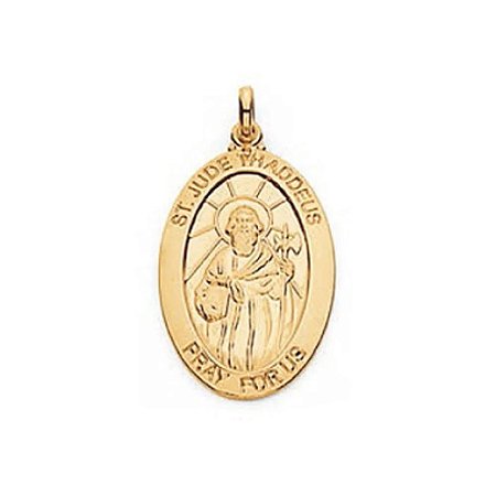 PINGENTE ROMMANEL MEDALHA OVAL SÃO JUDAS TADEU 541378