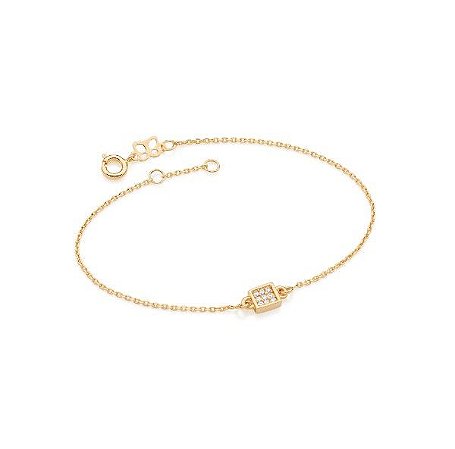 PULSEIRA ROMMANEL COM PINGENTE QUADRADO - 551384