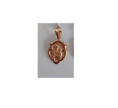 PINGENTE ROMMANEL MEDALHA SANTO ANTONIO COM BORDAS TRABALHADAS 2,2 CM 540436