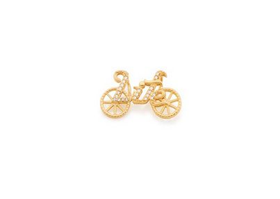 PINGENTE ROMMANEL BICICLETA ESCRITO LIFE CFRAVEJADO 541793