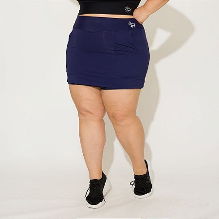 Shorts Saia Ketlyn Plus Size Marinho