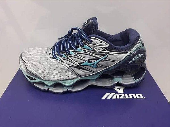 mizuno azul com cinza