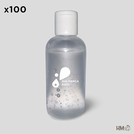 100 unidades de Alcool Gel Personalizado 50 ml