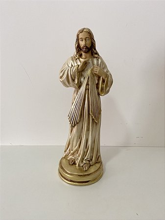 Imagem de Jesus Misericordioso 30cm Coleção OURO