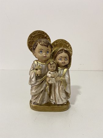 Imagem de Sagrada Família Baby 15cm Coleção OURO