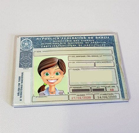 Proteção Em Acrílico para CNH