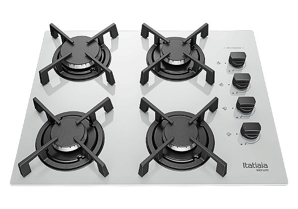 Fogão cooktop Itatiaia Vitrum 4 bocas Branco 127V/220V