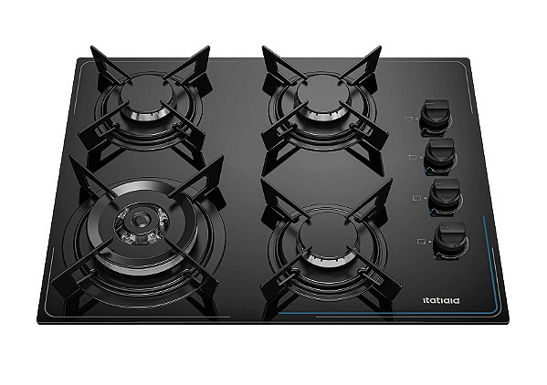 Fogão Cooktop 4 Bocas Itatiaia Pop Tripla Chama Preto Bivolt