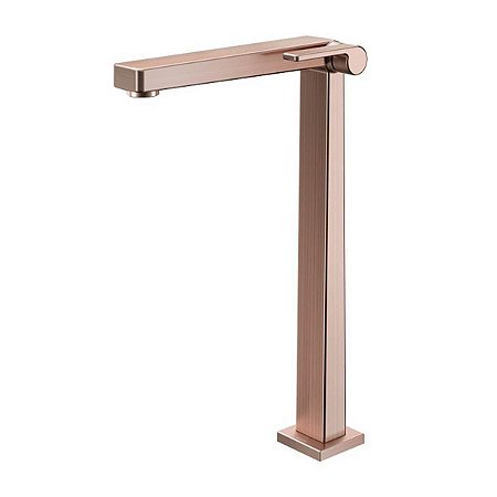 Torneira para banheiro mesa bica alta 90° Docol Stillo cobre escovado 00824869
