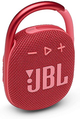 Caixa de som JBL Clip 4 portátil com bluetooth Red