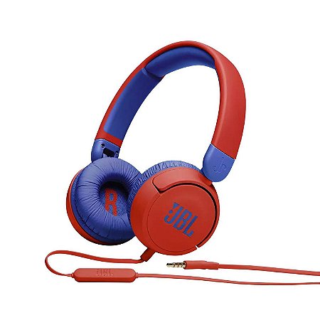 Fone de Ouvido Infantil JBL JR 310 Vermelho com fio