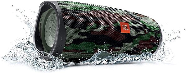 Caixa de som portátil JBL Charge 4 30W Bluetooth Camuflada - JBLCHARGE4SQUAD