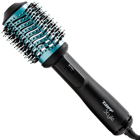 Escova Secadora Modeladora Taiff Style Oval Preto e Azul 110V