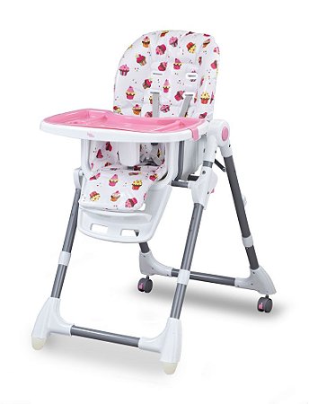 Cadeira Alta de Alimentação infantil Cherry baby Style Rosa 66212 -  Bem-vindo à Multmaxx