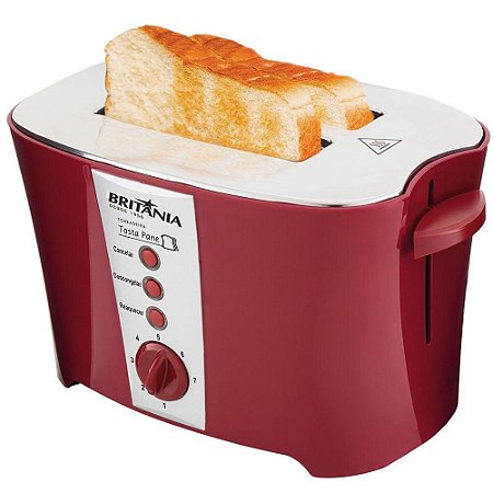 Torradeira Britania Tosta Pane Vermelha 110V