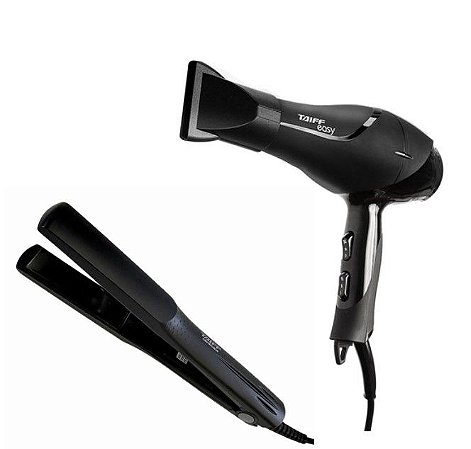 Kit Prancha Taiff Ceramica bivolt + Secador Easy 110v