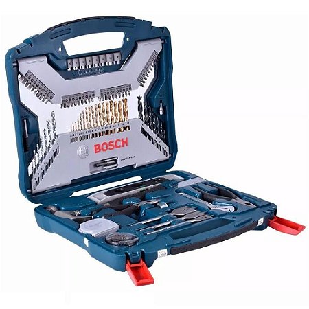 Kit de Pontas e Brocas em Titânio Bosch X-Line com 103 unidades