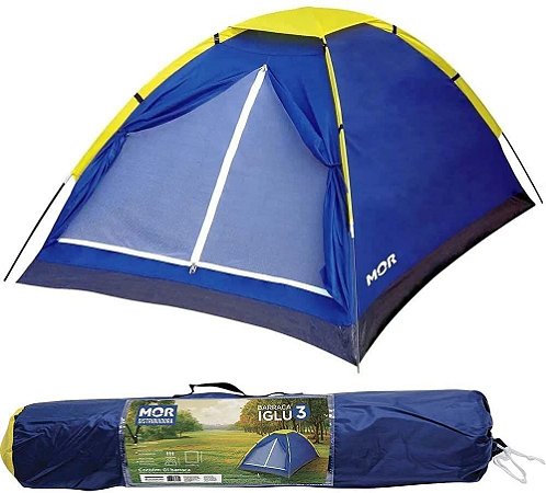 Barraca para Camping Iglu Para 3 Pessoas Mor 9034