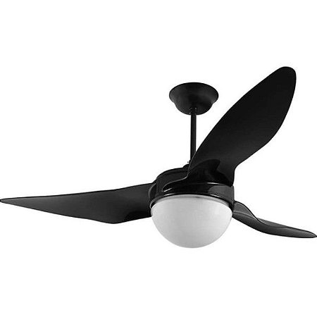 Ventilador de Teto Aliseu Terral C/L com controle remoto 130w Preto 110v
