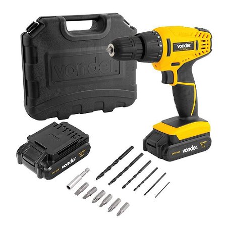 PARAFUSADEIRA/FURADEIRA BAT 18V PFV018 BIVOLT VONDER SEM IMPACTO