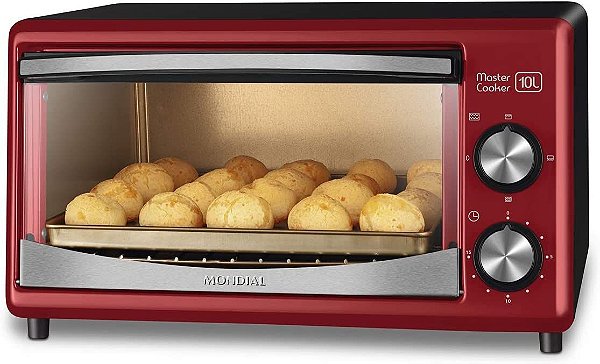 Forno Elétrico Mondial Master Cooker FR-20 10L 650W Vermelho 110v
