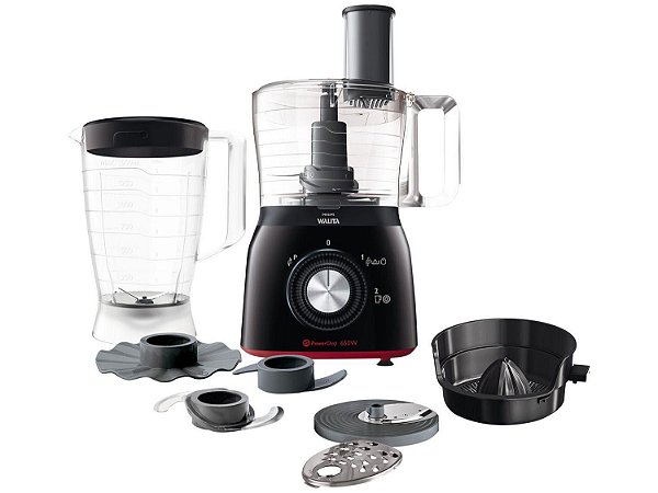 Processador de Alimentos Philips Walita RI7632/90 Preto e Vermelho 220v