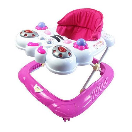 Andador Infantil Bichos Abelha Rosa Baby Style