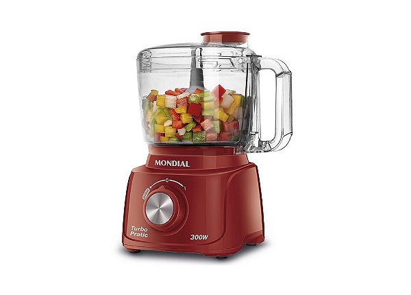Mini Processador Turbo Pratic MP-16-R Vermelho Mondial 110v