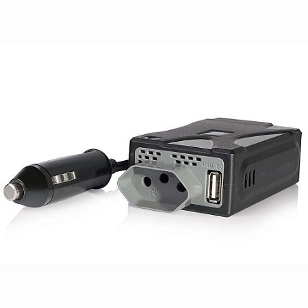 Tomada Inversora De Potencia 12v Para 220v 150w Saida USB AU901 Multilaser