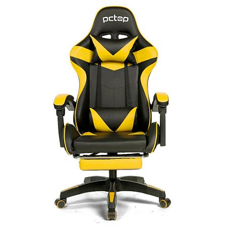 Cadeira Gamer Pctop Racer SE1006E Amarela 0079473-01