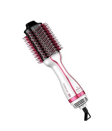 Escova Secadora Gama Glamour Pink Brush 3D 110V