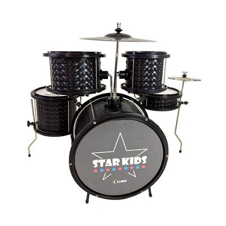 Bateria Infantil Luen Star Kids Preto 4400PT
