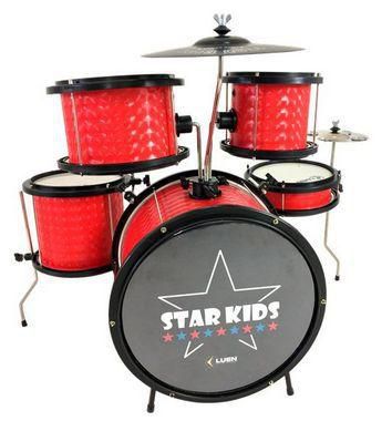 Bateria Infantil Luen Star Kids Vermelho 44000VM