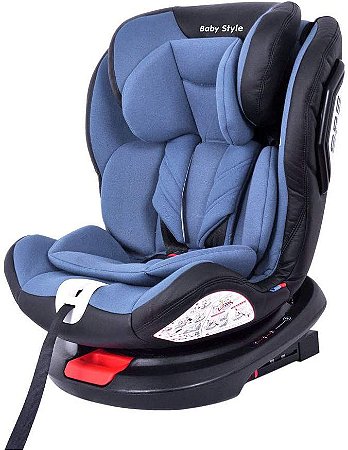 Cadeira Bebê Auto 0 A 36kg Isofix Azul Baby Style