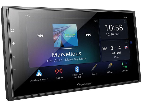 Central Multimídia Receiver 2din Pioneer Dmh z6380tv 6,8 Tv Wifi Bluetooth