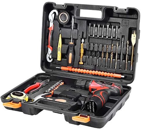 SUPERKIT MALETA PARAFUSADEIRA 12V MULTILASER HO073