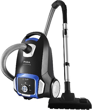 Aspirador de Pó Silencium Pas01 Philco Preto/Azul 110V