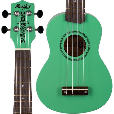 UKULELE ACUSTICO HONU MEMPHIS SURF GREEN TAGIMA